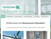 Tablet Screenshot of glaszentrum-schweikert.de